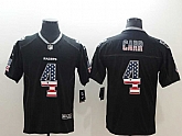 Nike Raiders 4 Derek Carr Black USA Flag Limited Jersey,baseball caps,new era cap wholesale,wholesale hats